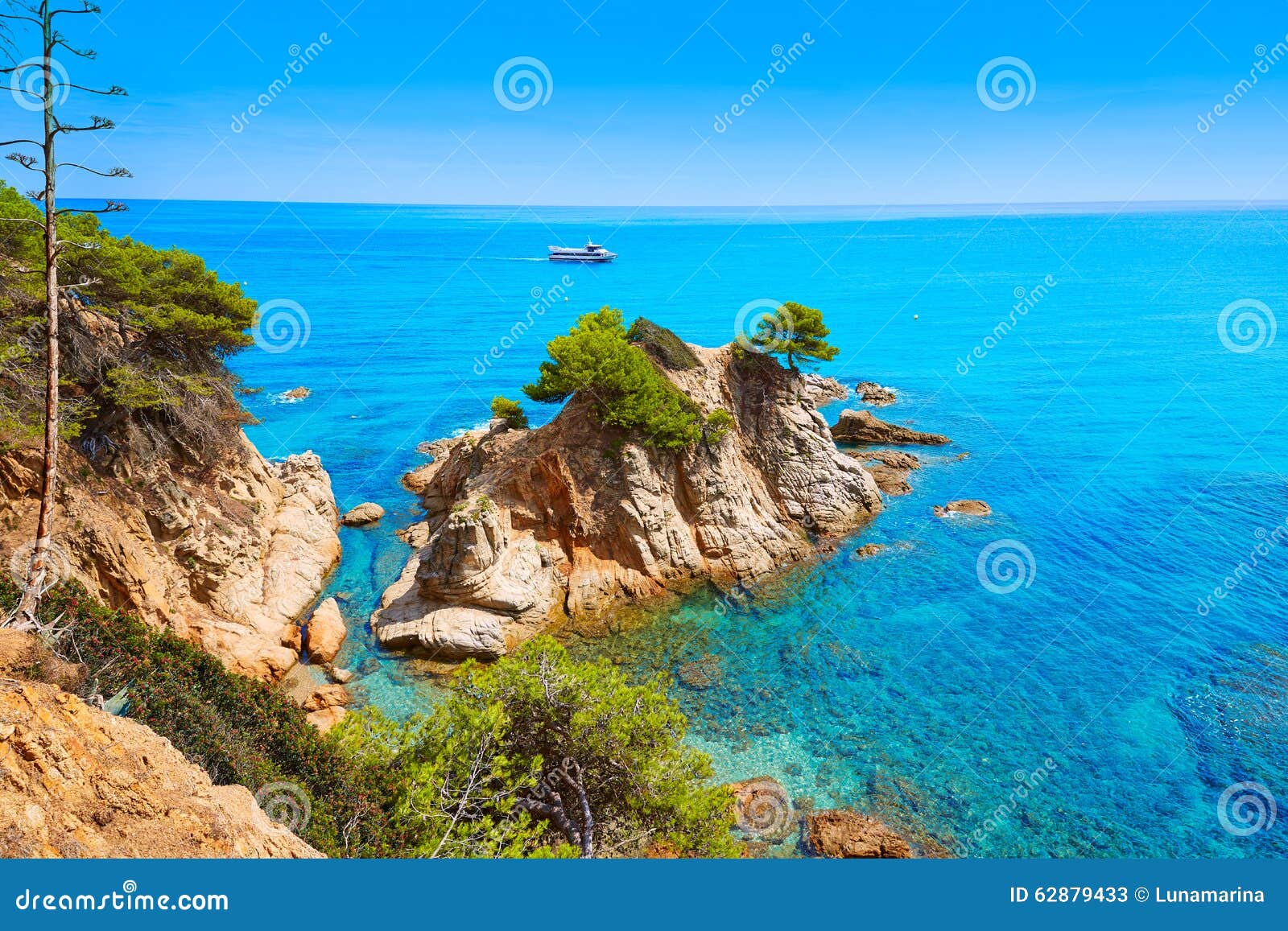 platja fenals beach in lloret de mar costa brava