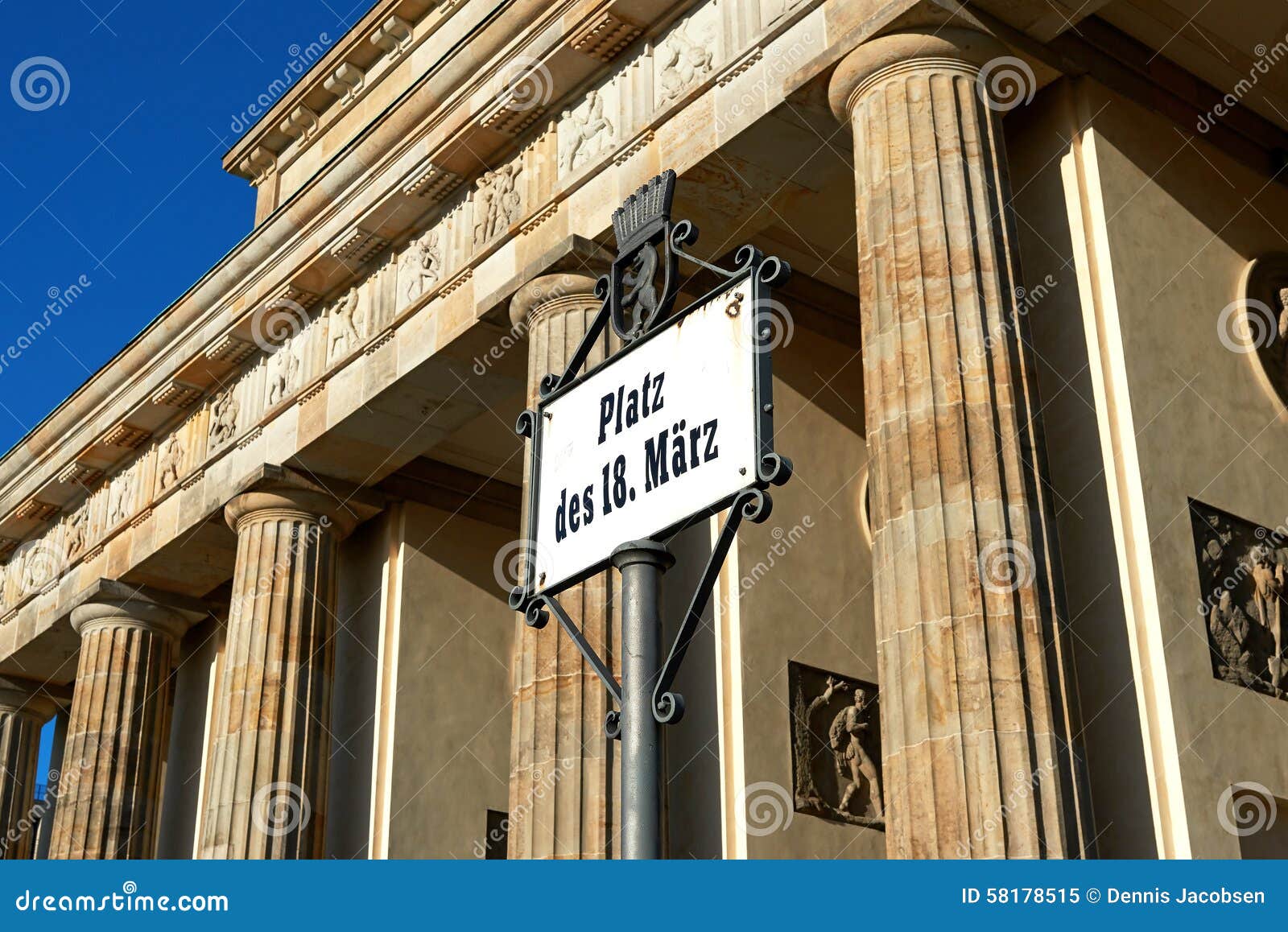Platz Des 18 März in Berlin, Germany Editorial Image Image of