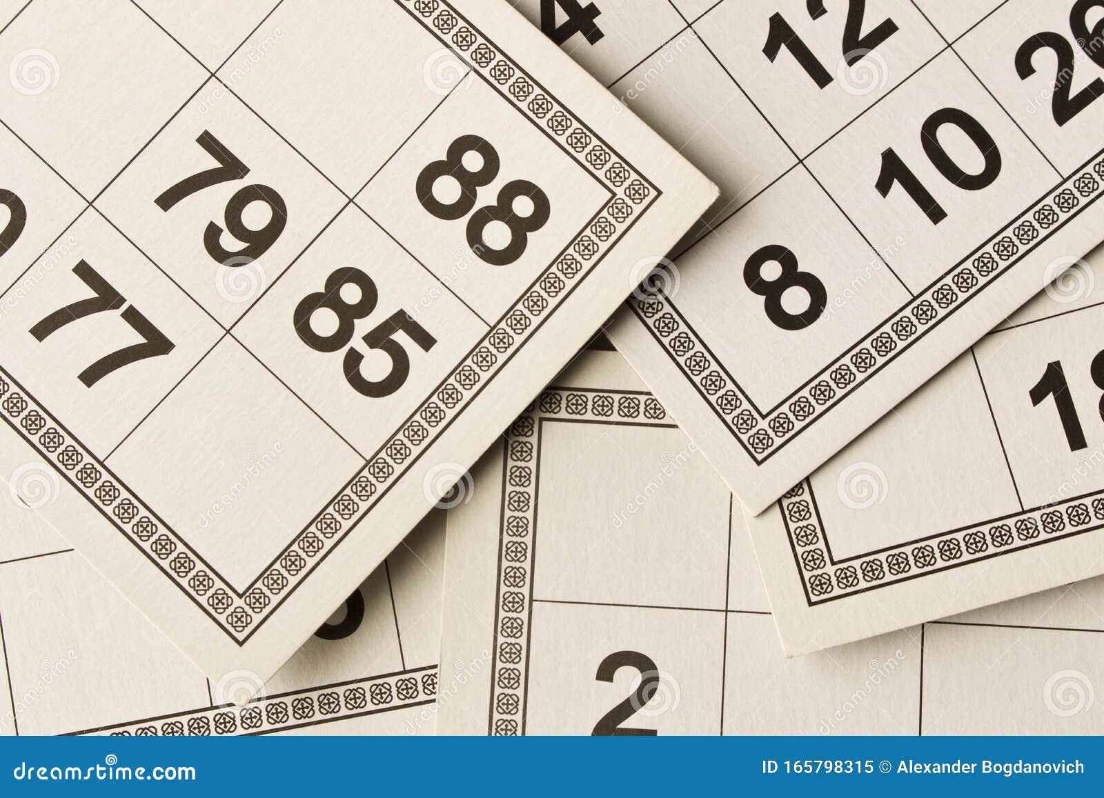 Bingo Or Lotto Game. Wooden Kegs Of Lotto On Cards RoyaltyFree Stock