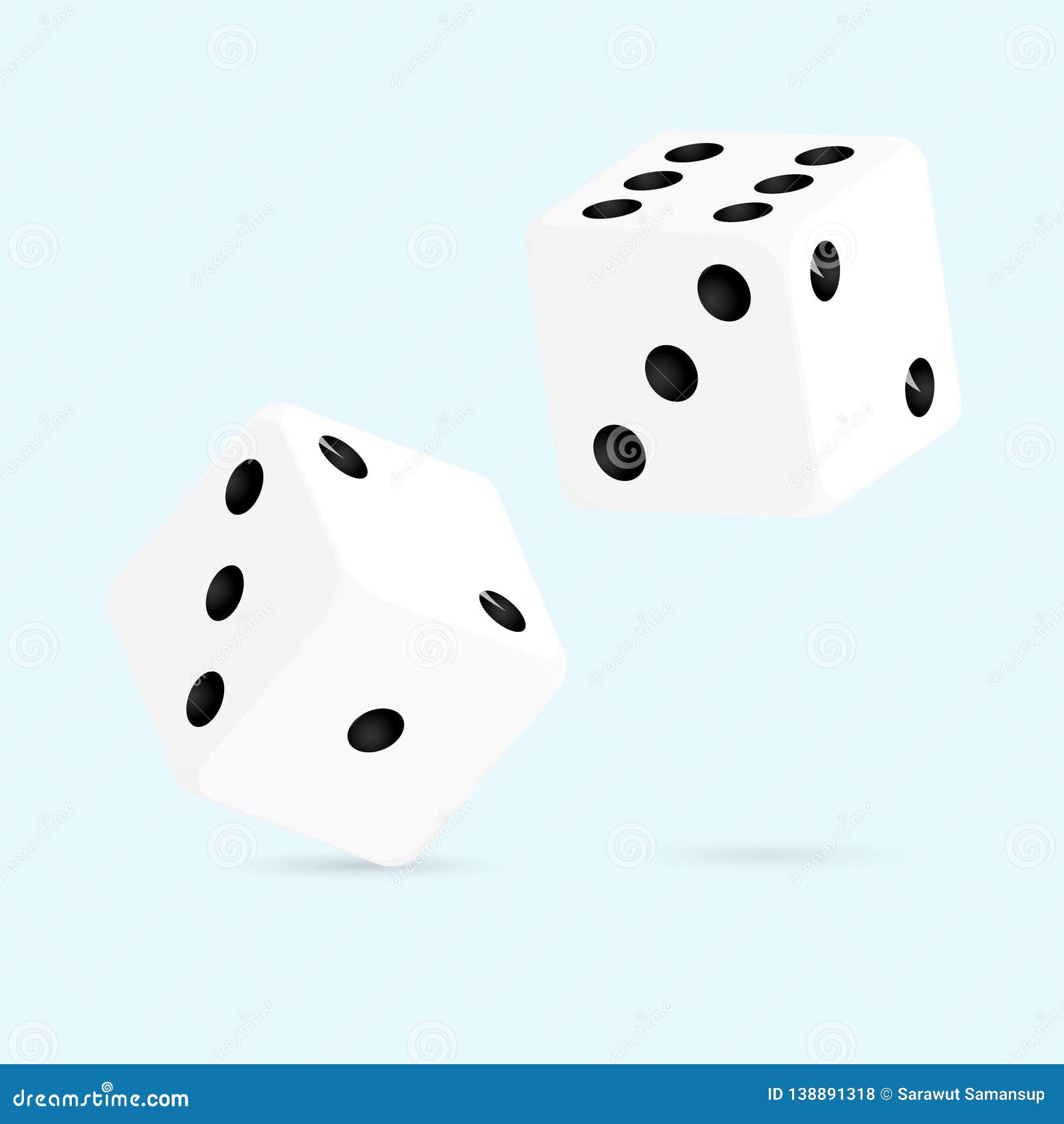 Casino Betting Roll Dice Vector Stock Vector Illustration of game