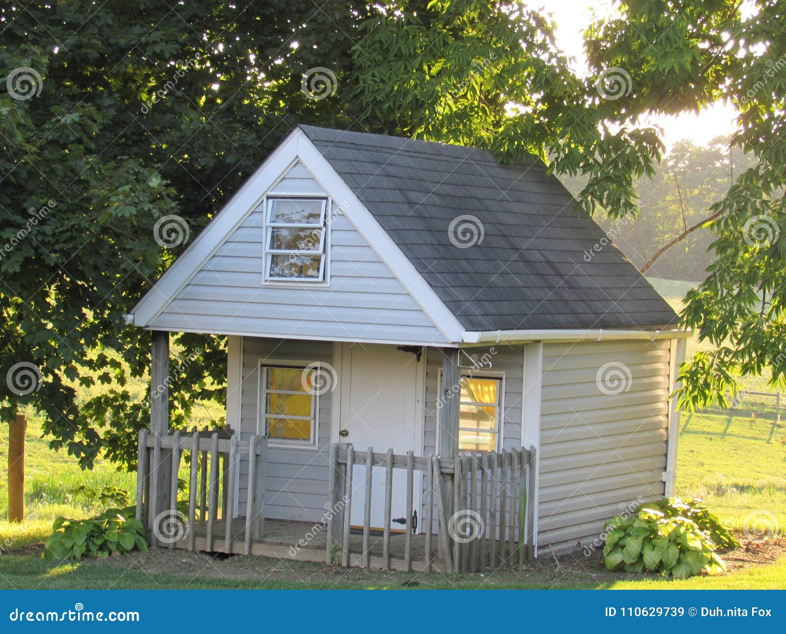 Play House With Light Streaming Through The Windows Stock Image