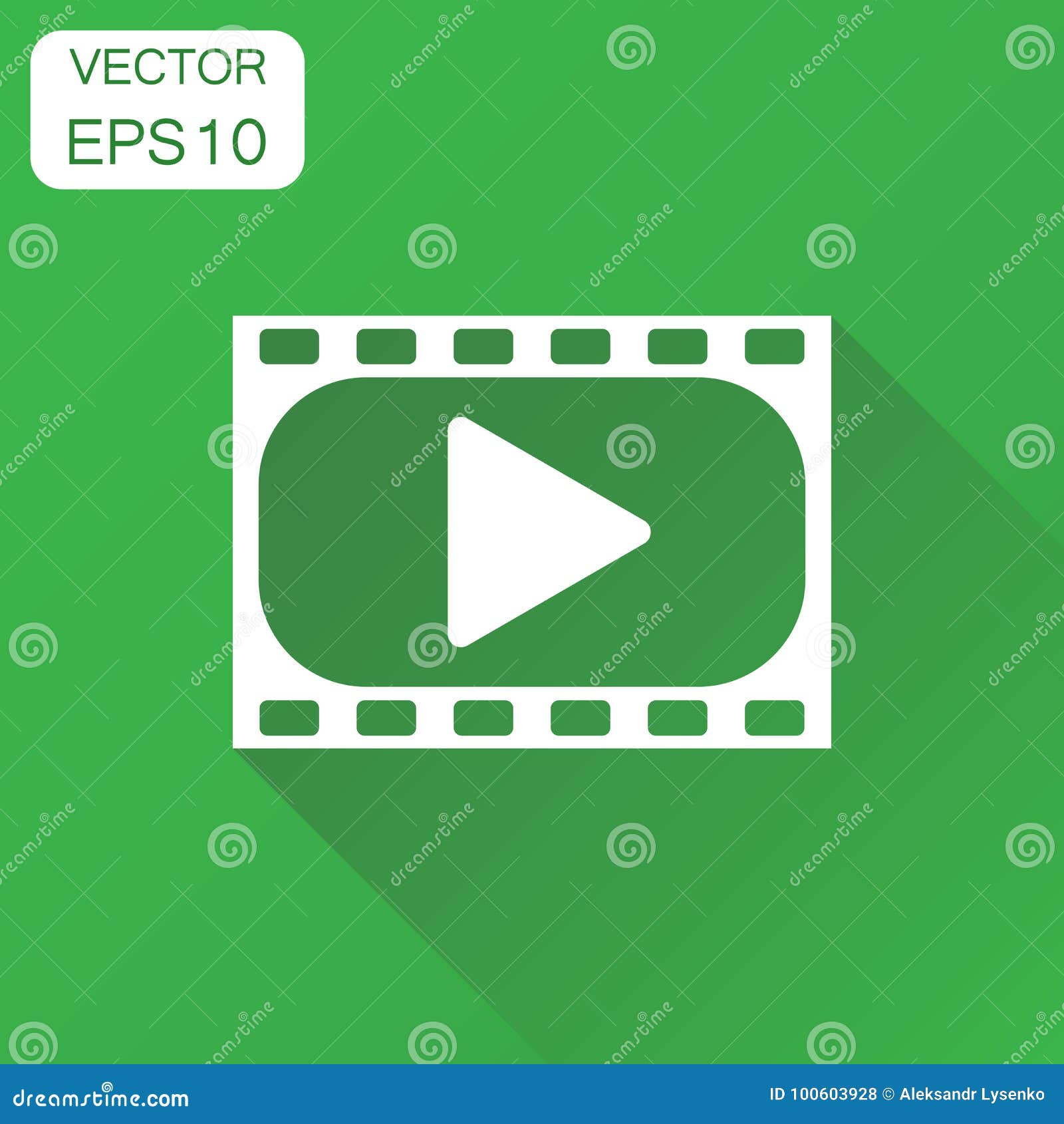 Play Icon. Business Concept Play Video Pictogram. Vector Illustration ...