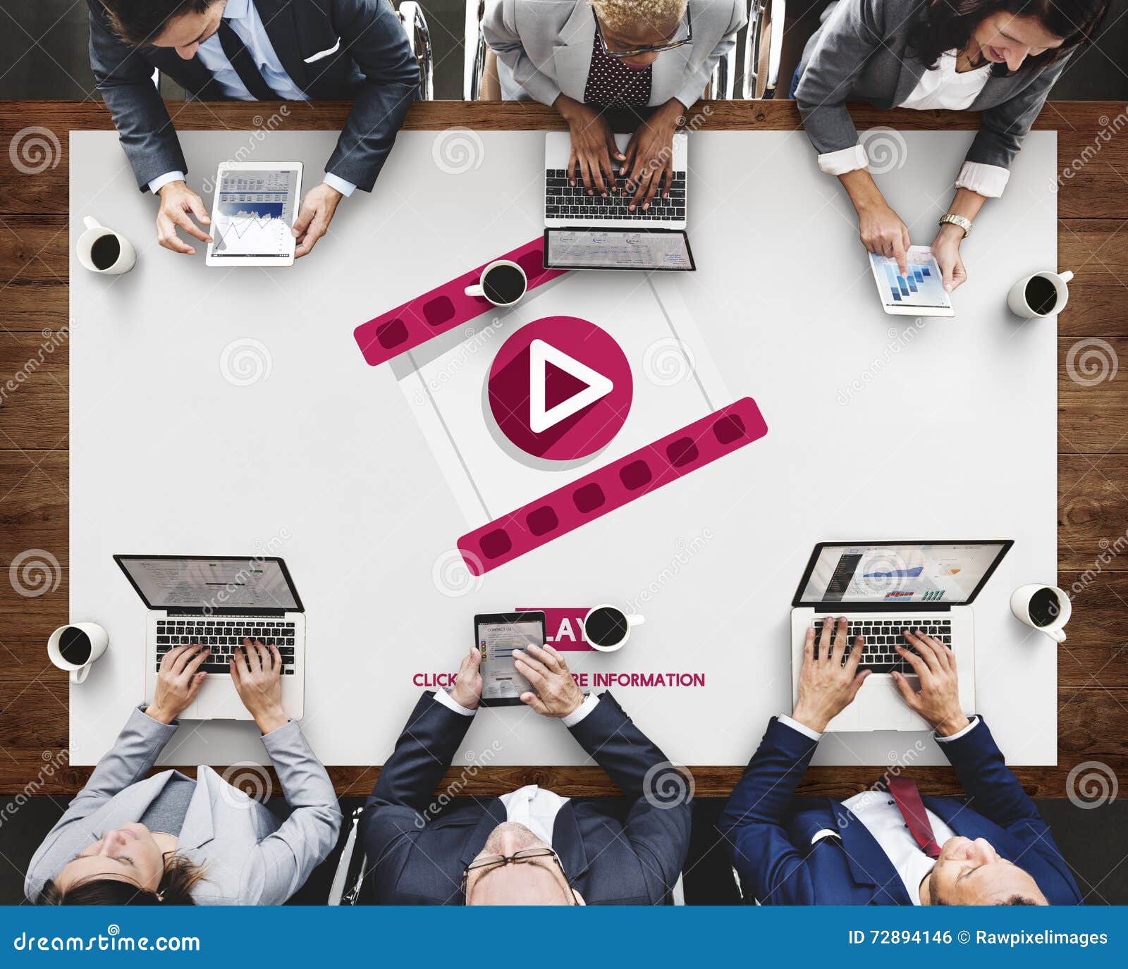 Play Multimedia Social Media Mass Communication Concept Stock Photo