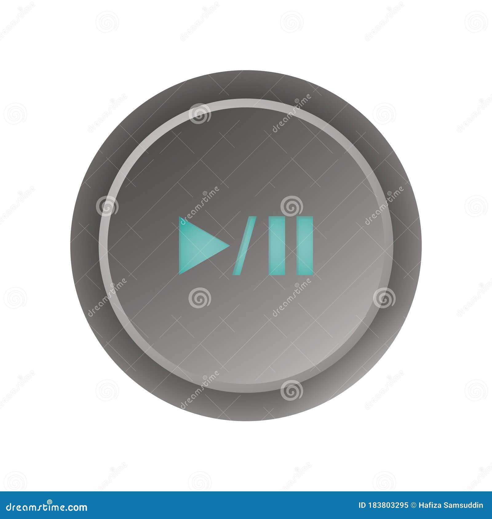 play/pause button.   decorative background 