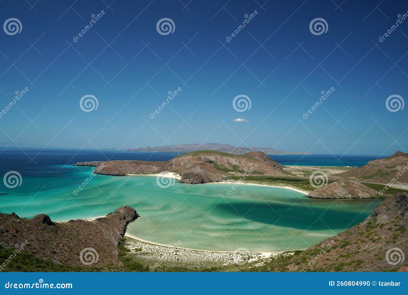 Playa Balandra Aerial View La Paz Baja California Stock Photo - Image