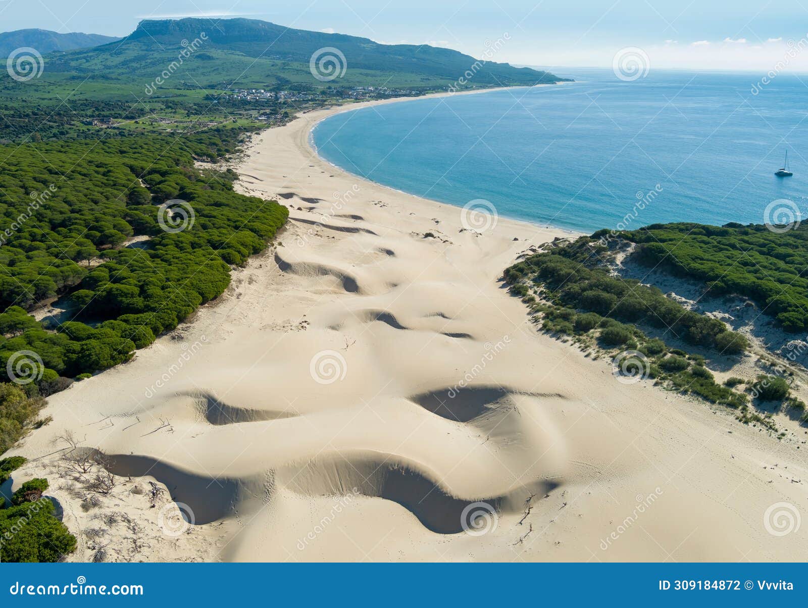 playa bolonia. duna de bolonia. spain, europe