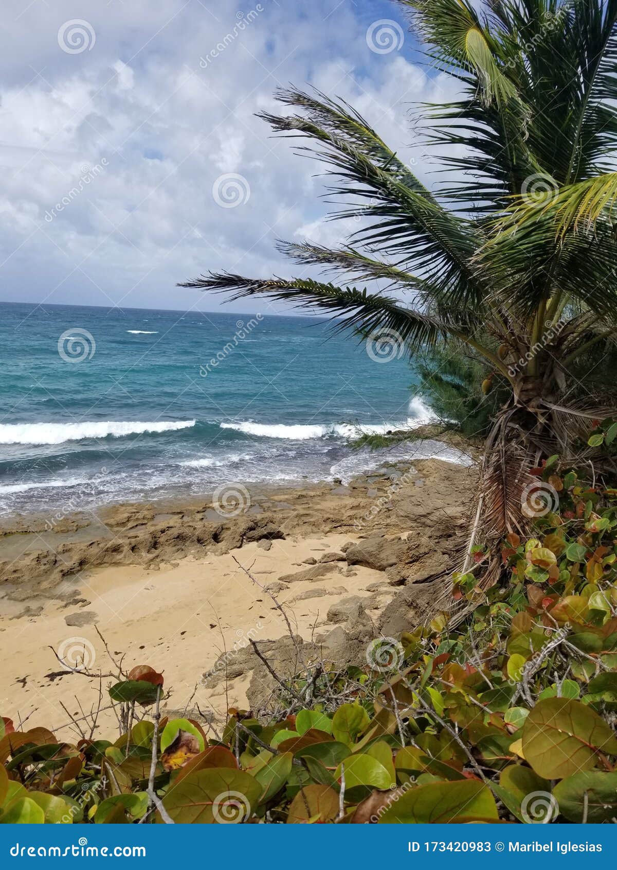 Playa De Isla Verde En Puerto Rico Imagen de archivo Imagen de playa