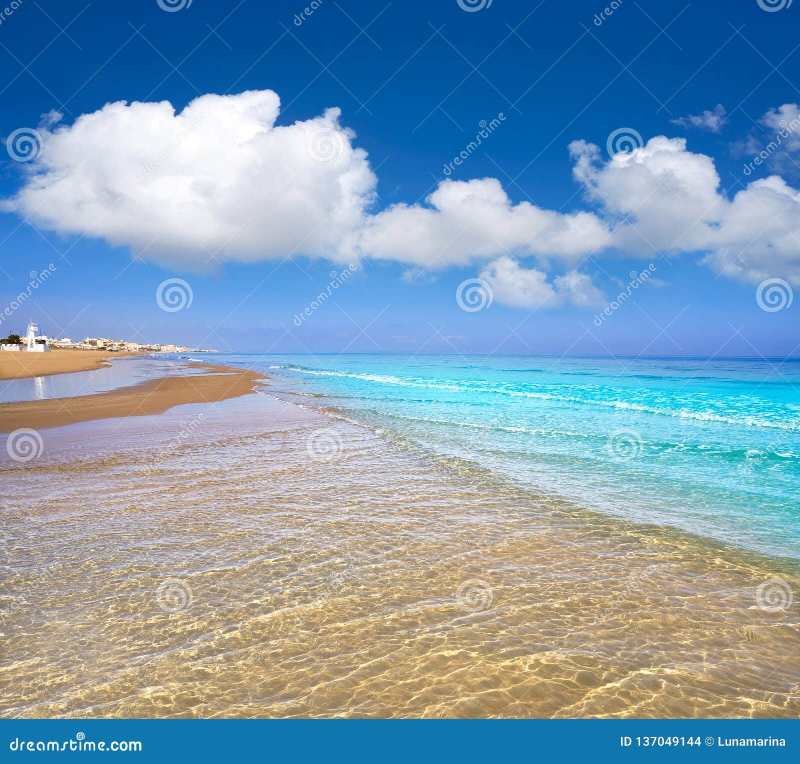 Playa De La Mata Beach in Torrevieja Spain Stock Photo - Image of ...