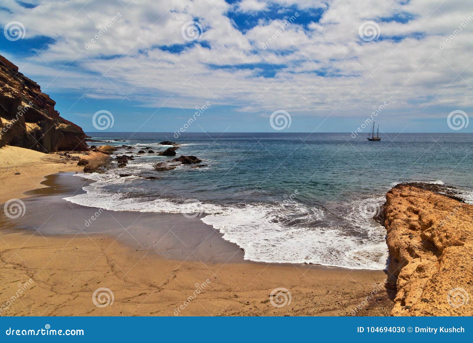 playa de la tejita. tenerife, spain