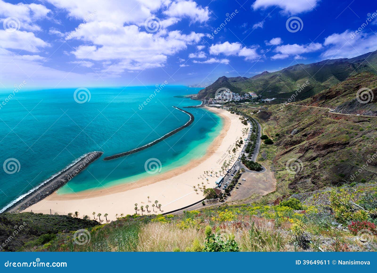 playa de las teresitas general view