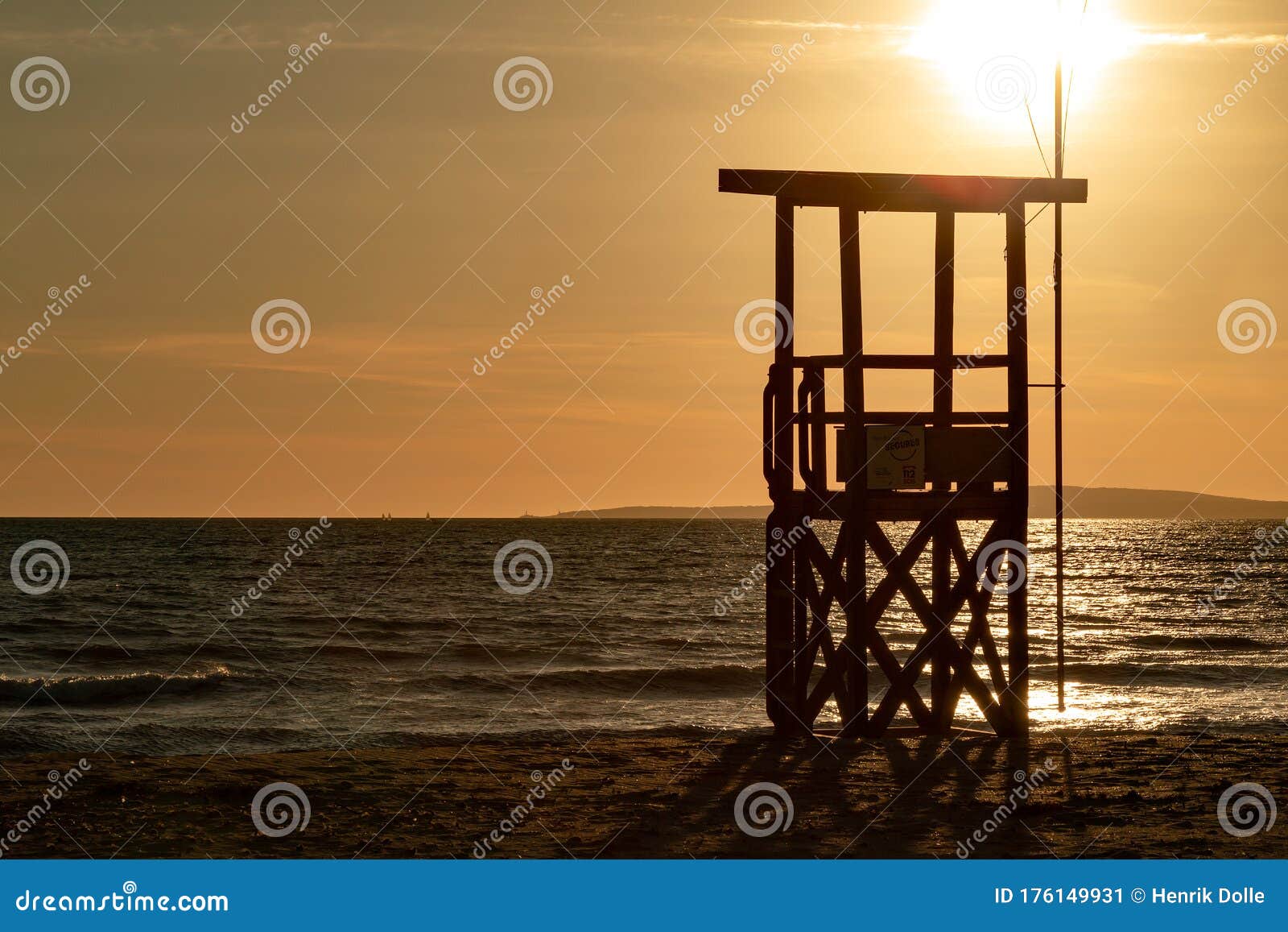 playa de palma, sunset, mallorca spain