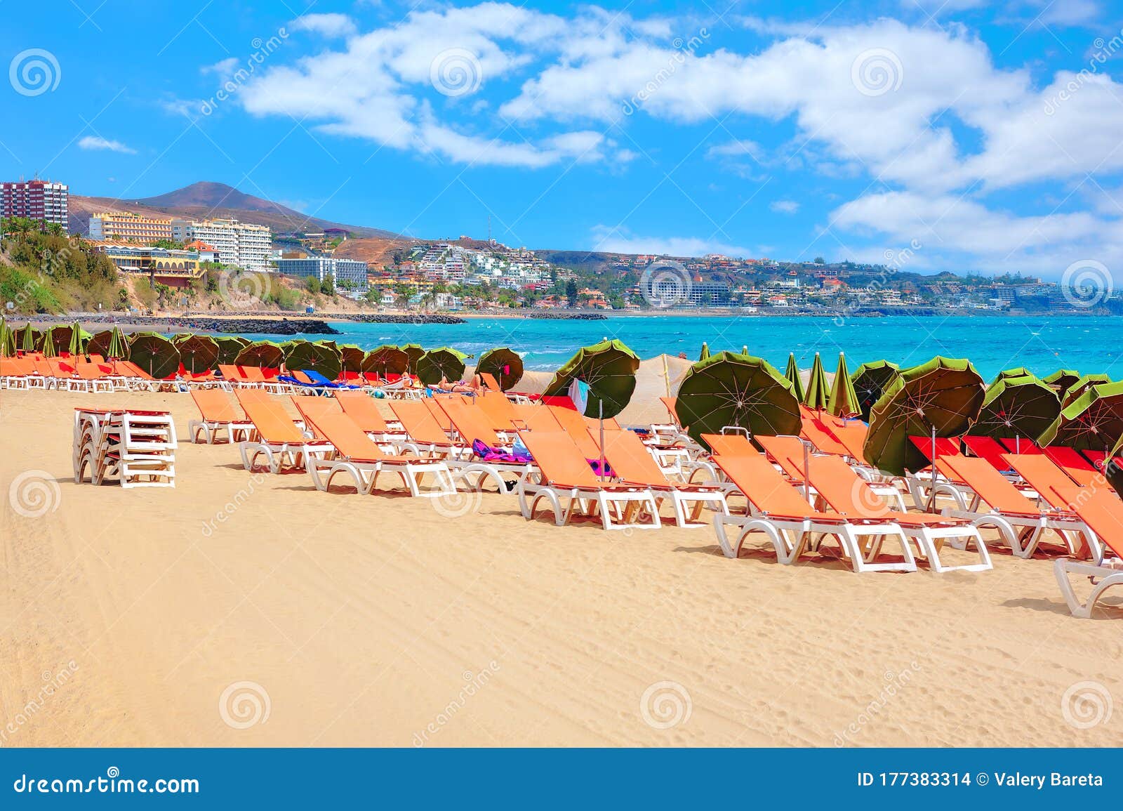 playa del ingles beach. gran canaria, canary islands, spain