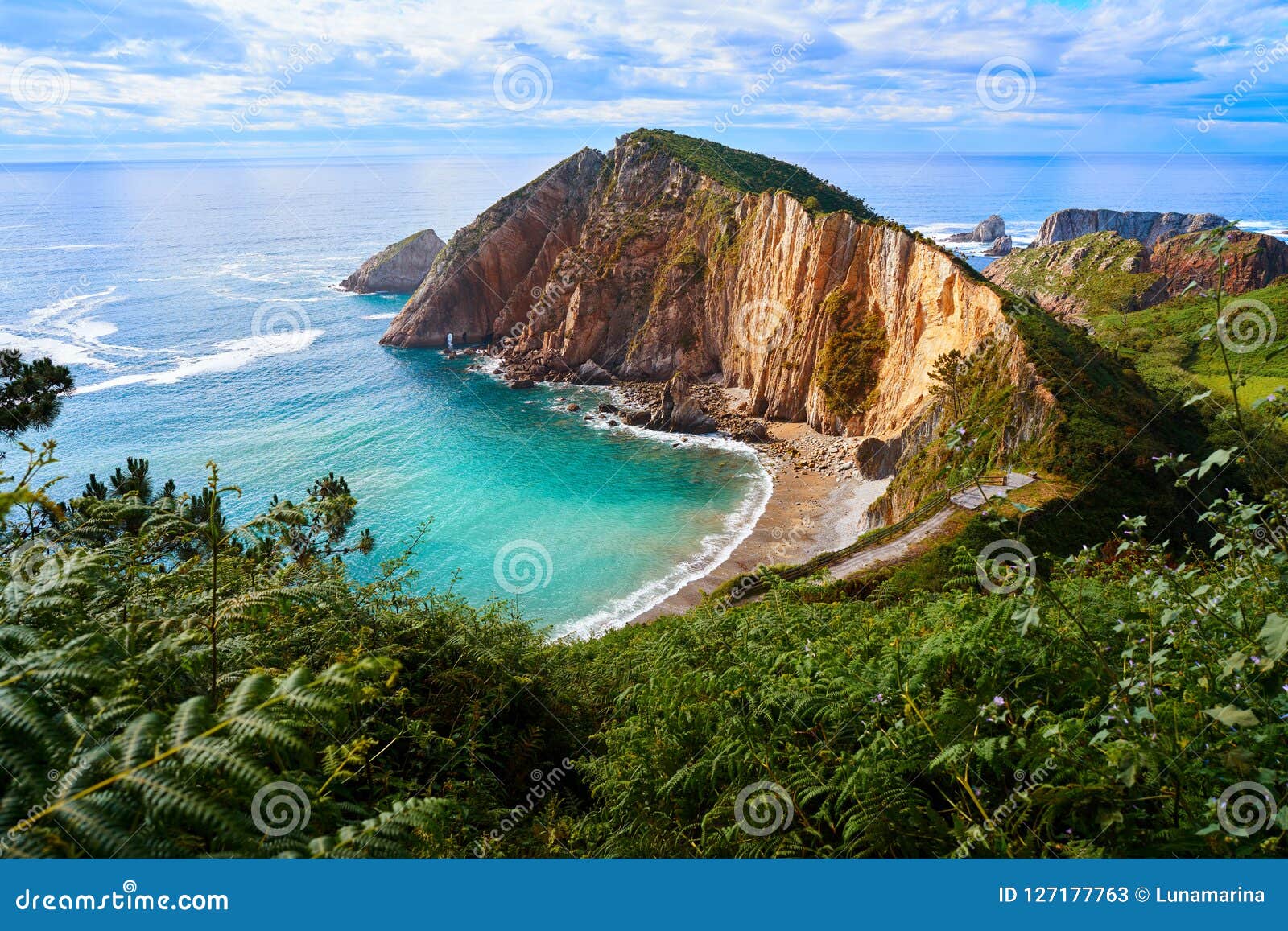 playa del silencio in cudillero asturias spain