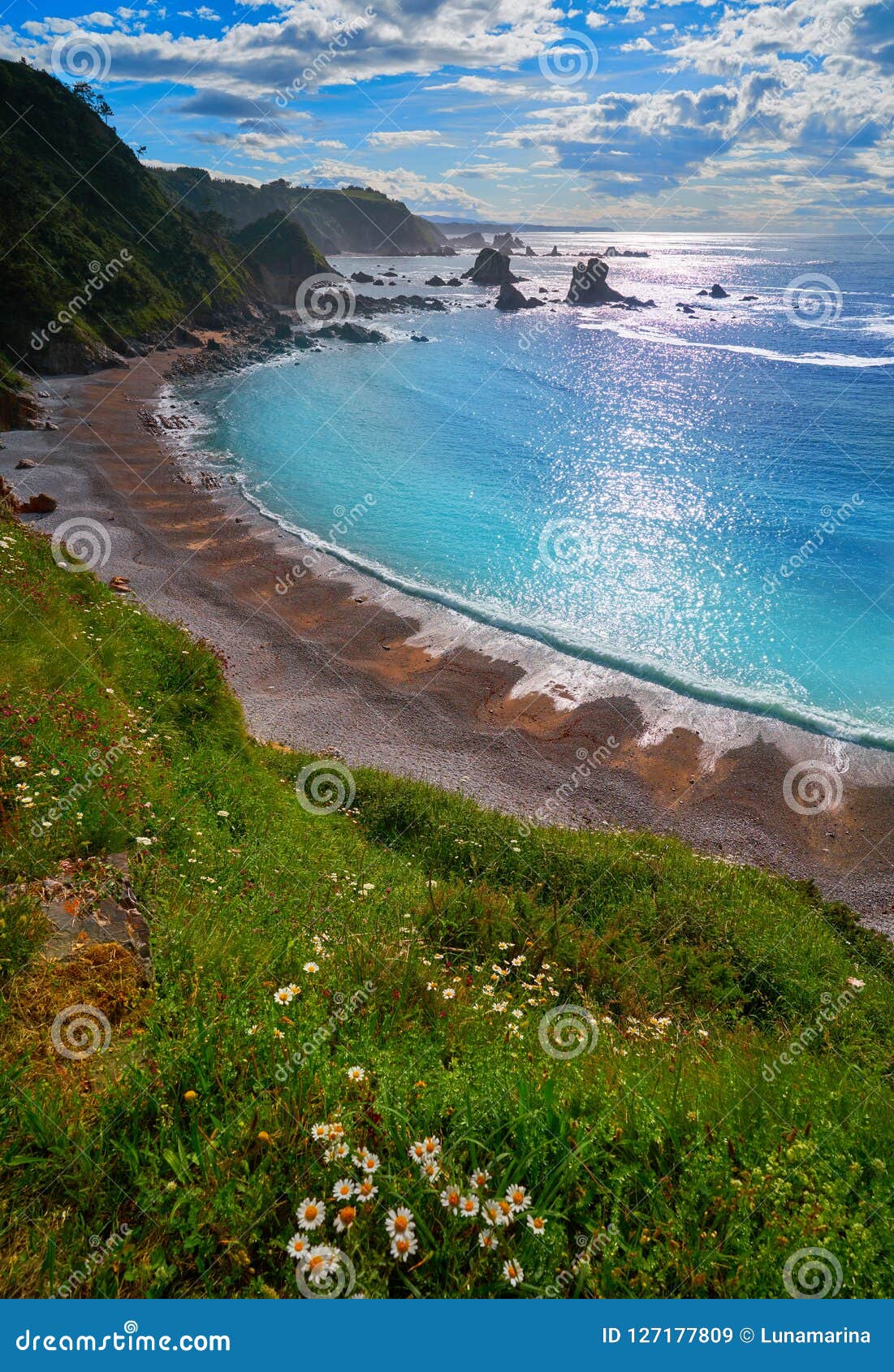 playa del silencio in cudillero asturias spain