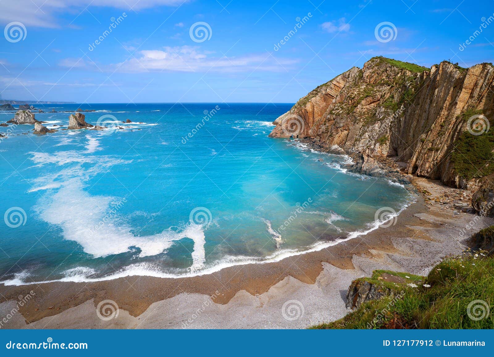 playa del silencio in cudillero asturias spain