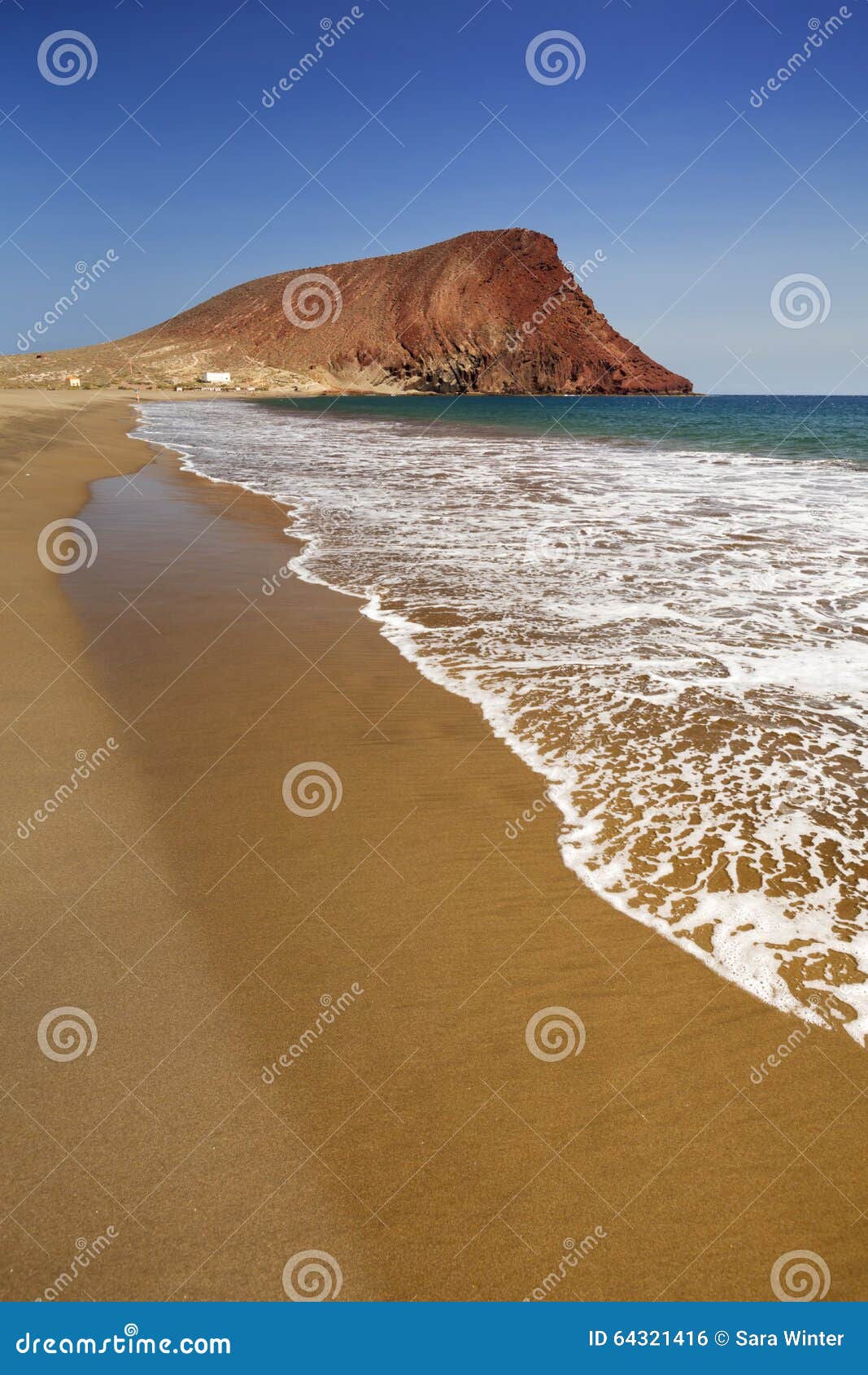 playa la tejita on tenerife, canary islands, spain