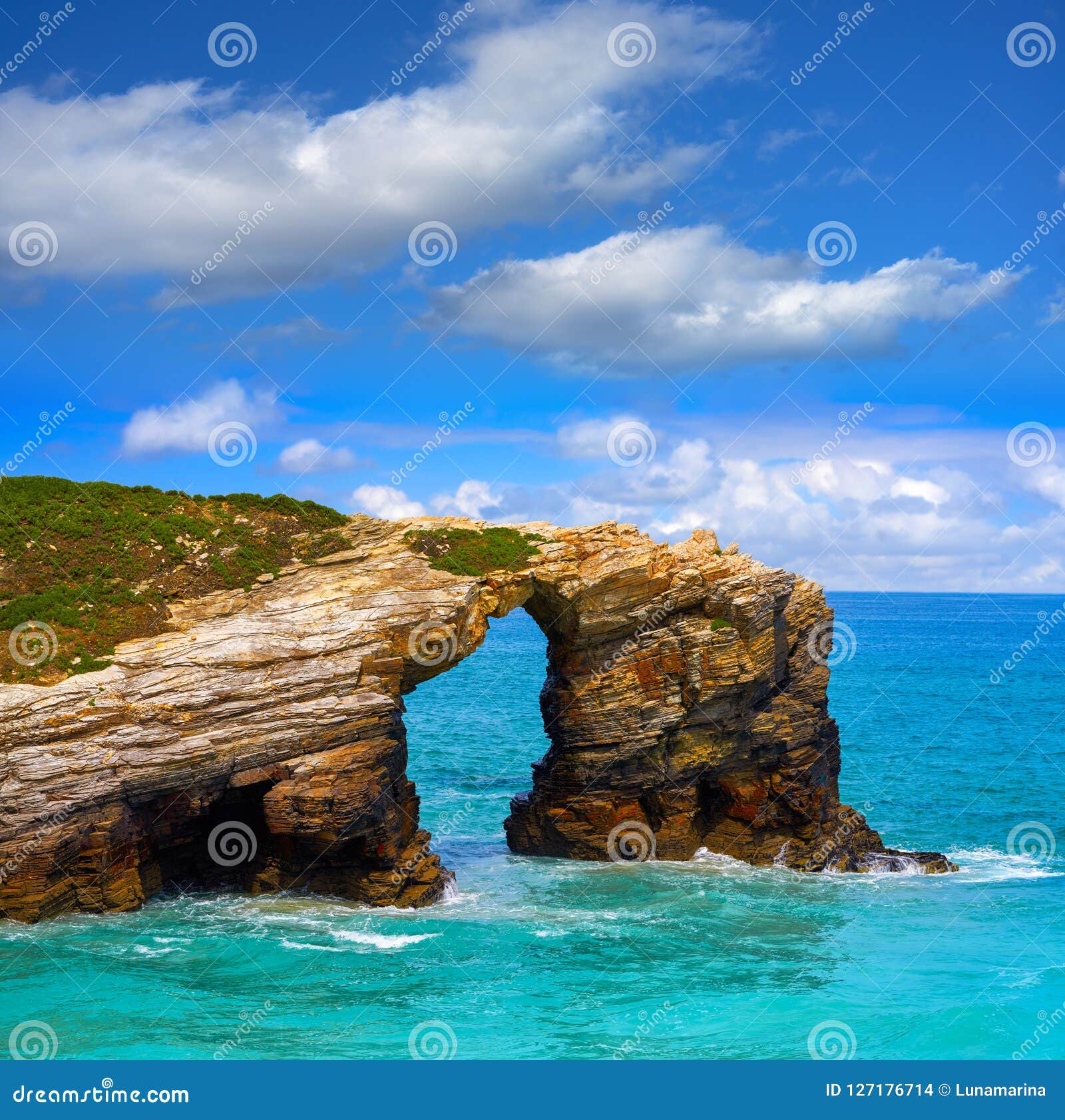 playa las catedrales catedrais beach in galicia spain