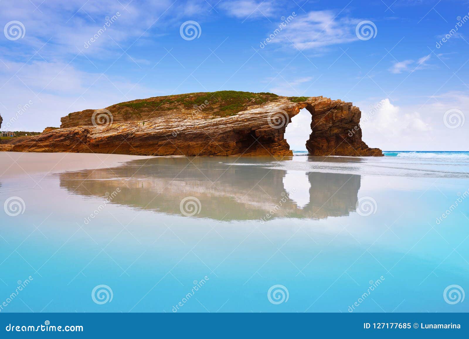 playa las catedrales catedrais beach in galicia spain