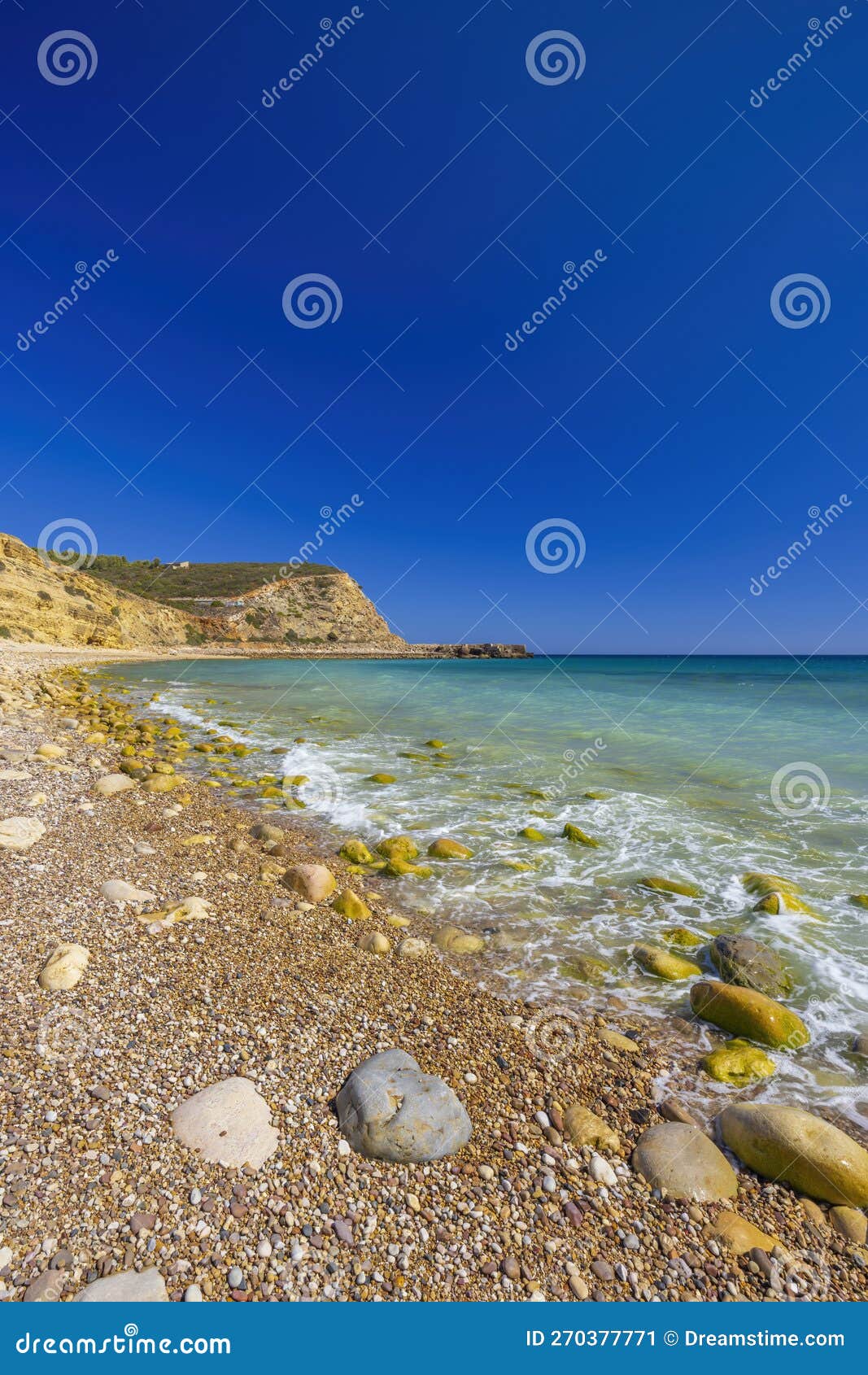 Playa Llamada Praia De Cabanas Velhas Algargal Imagen de archivo