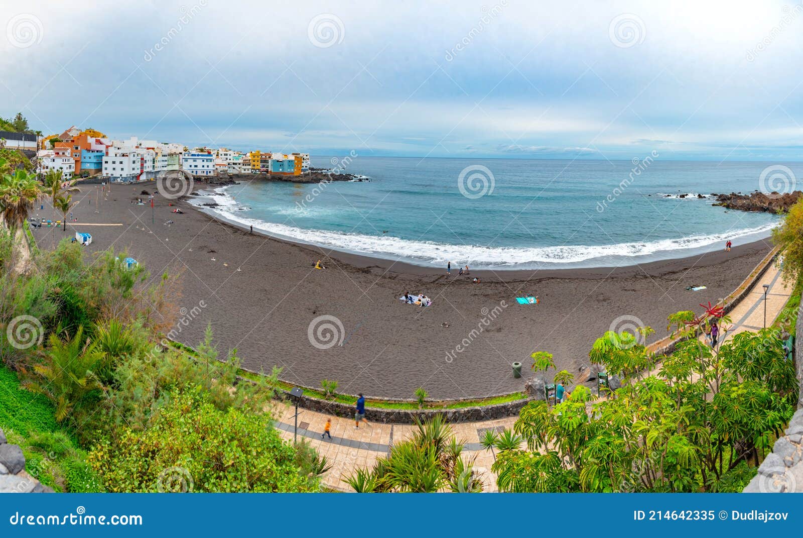 Playa Maria Jimenez at Puerto De La Cruz, Tenerife, Canary Islands ...