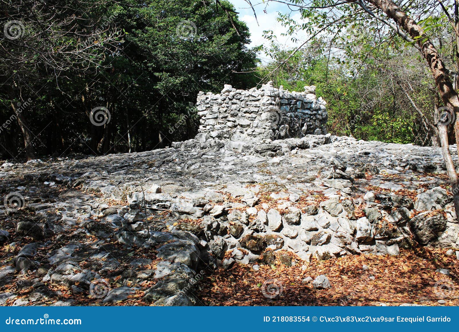 xaman-ha, mayan ruins of playacar, mexico