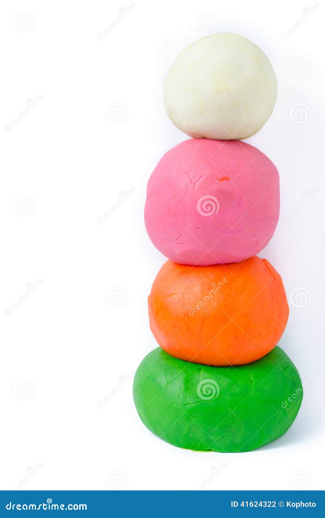 Playdough balls on white stock photo. Image of child - 41624322