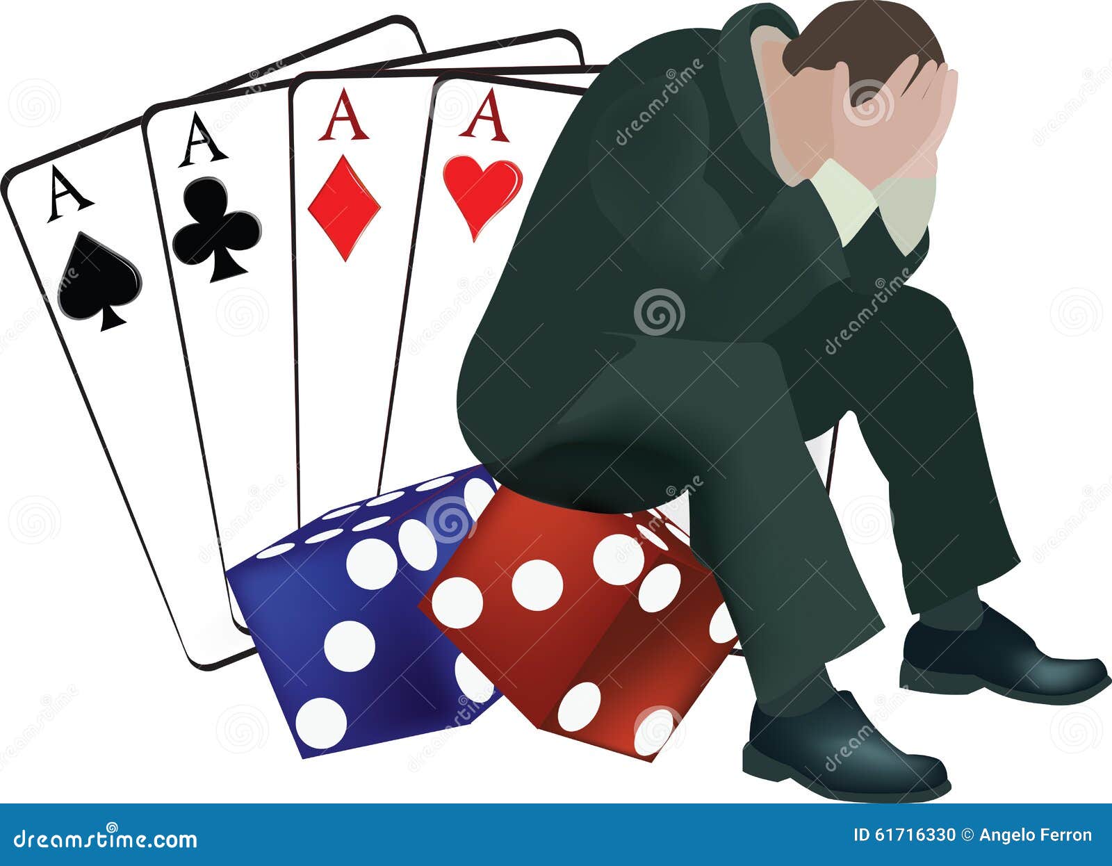 player cards and dice