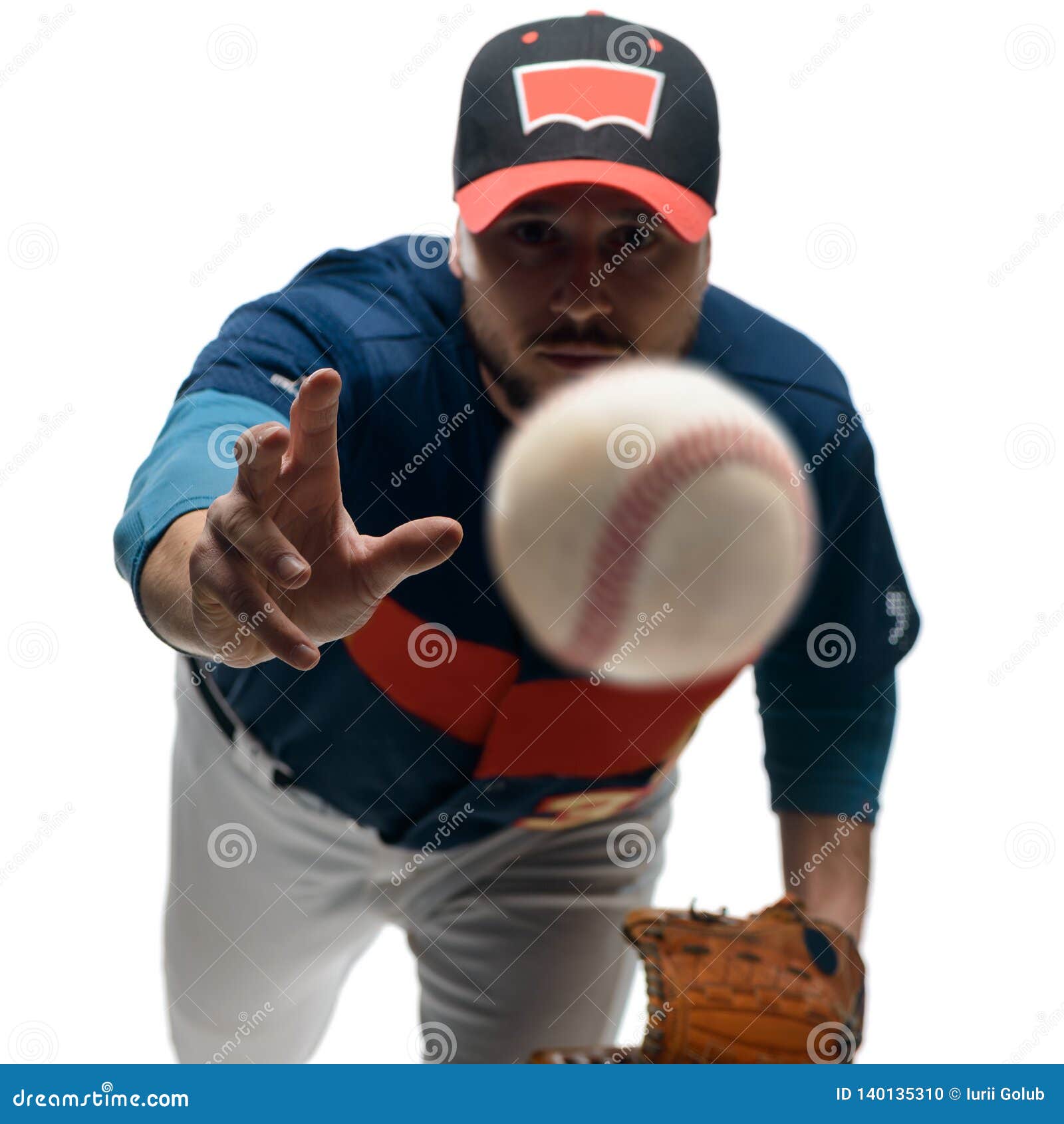 Player Throwing a Knuckleball Stock Photo Image of ball, full 140135310
