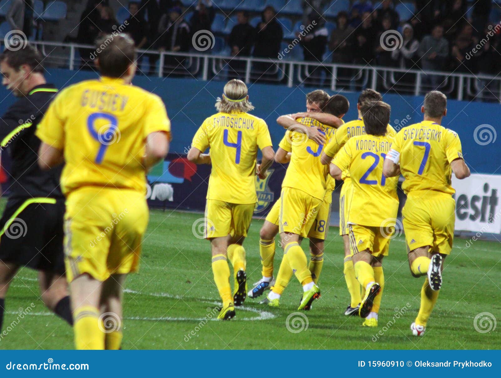 Players of Ukraine National Soccer Team Editorial Image - Image of