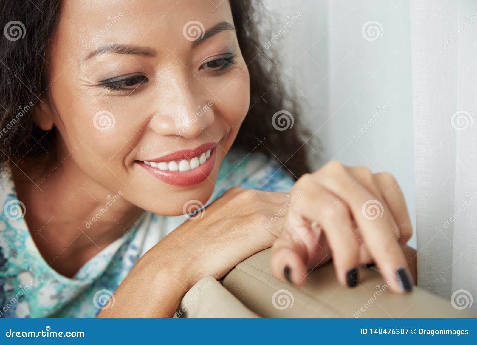 Playful Asian Woman Stock Image Image Of Human Closeup 140476307 