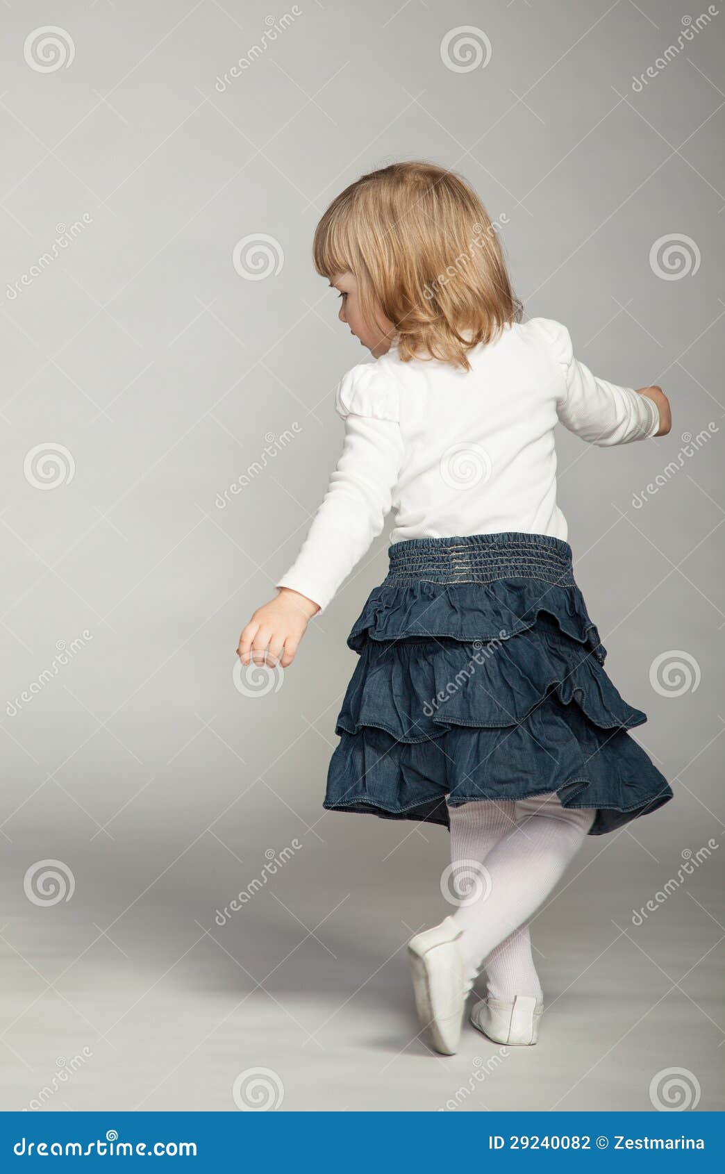 Playful baby girl dancing stock photo. Image of portrait 29240082