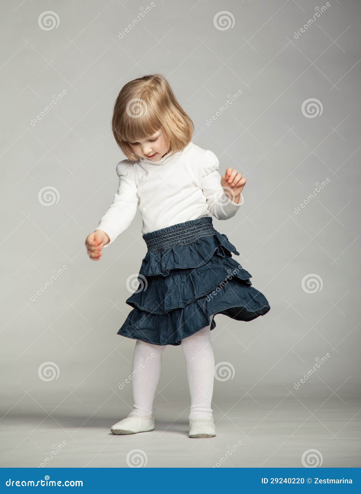 Playful baby girl dancing stock photo. Image of active 29240220