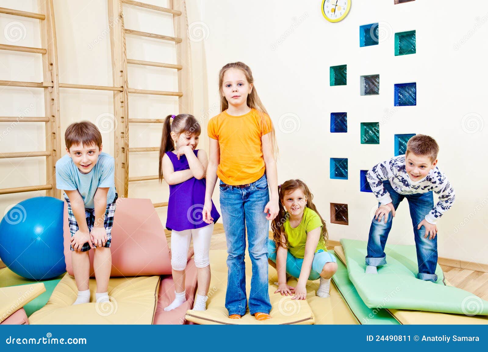 Playful children stock image. Image of activity, little - 24490811