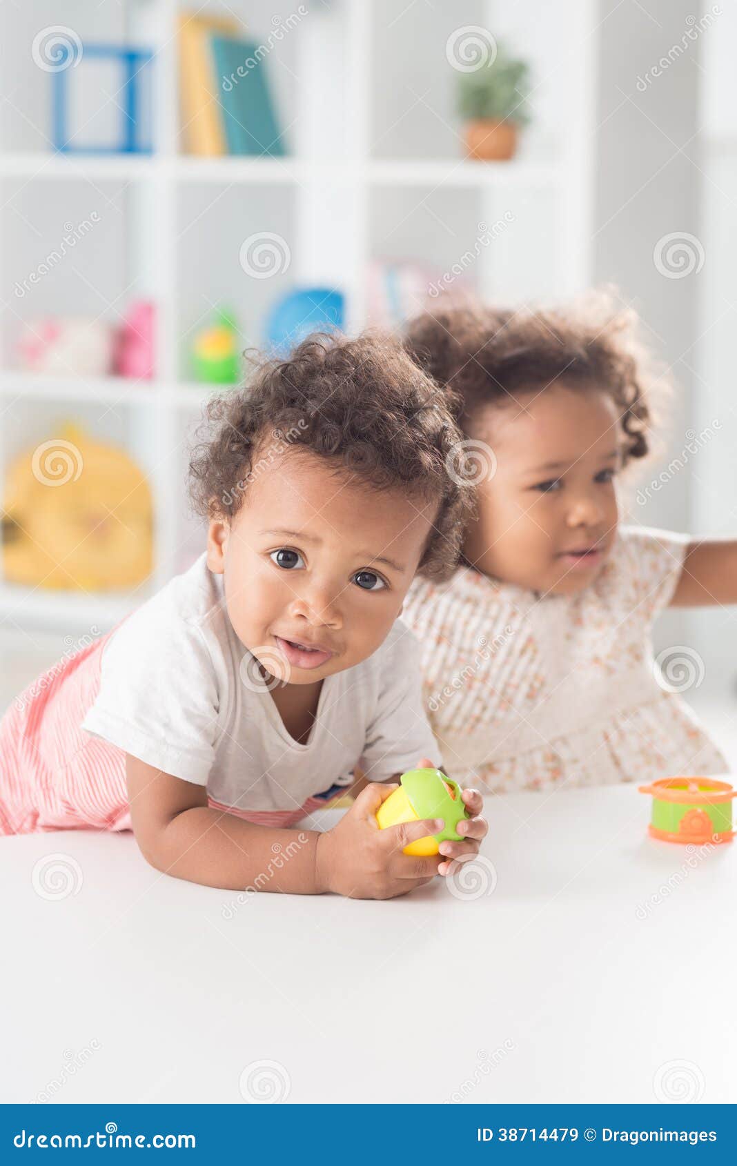 Playful children stock image. Image of plastic, leaning - 38714479