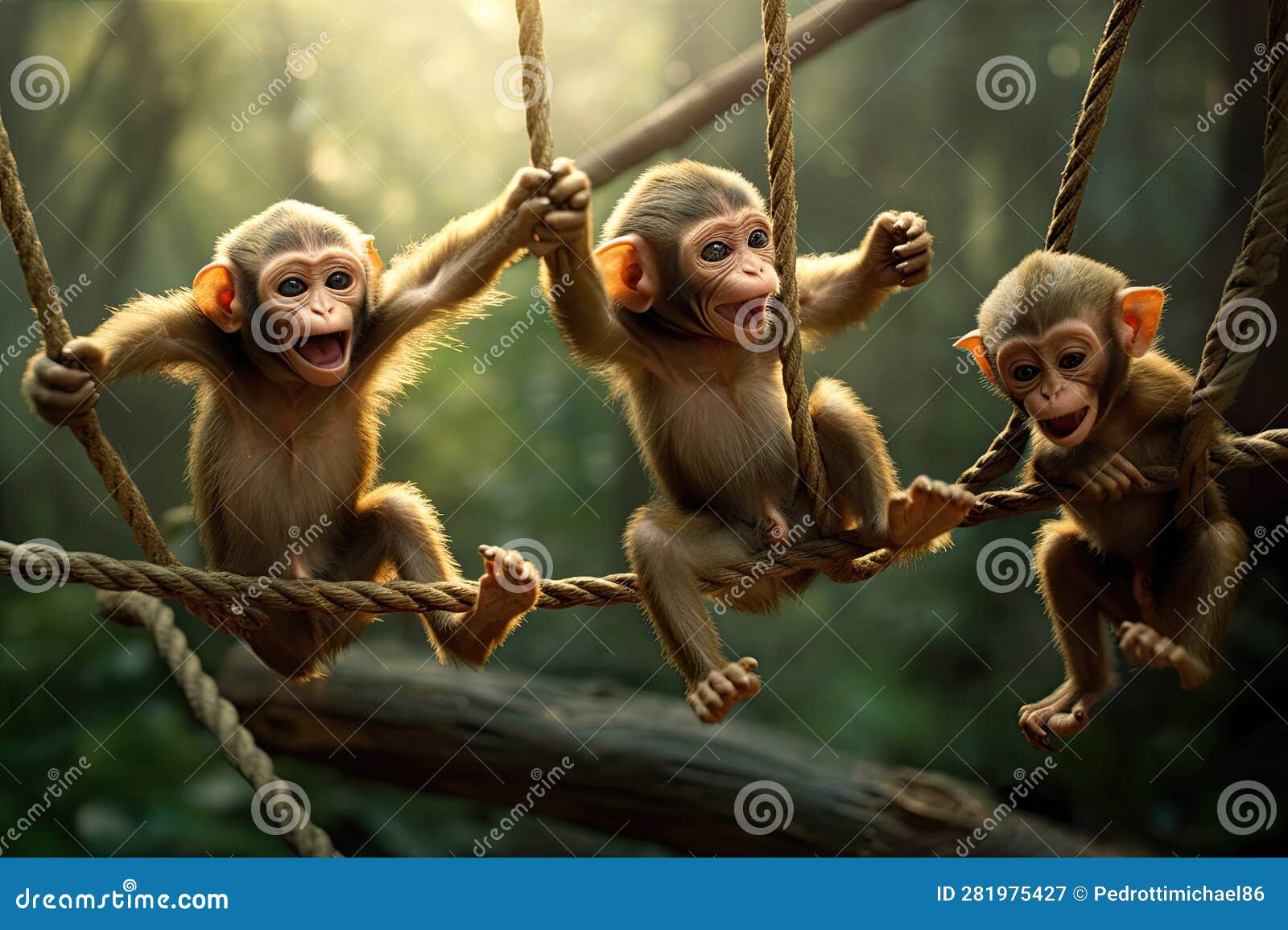Playful Monkey Troop stock illustration Illustration of playful Playful Monkey Troop stock illustration Illustration of playful
