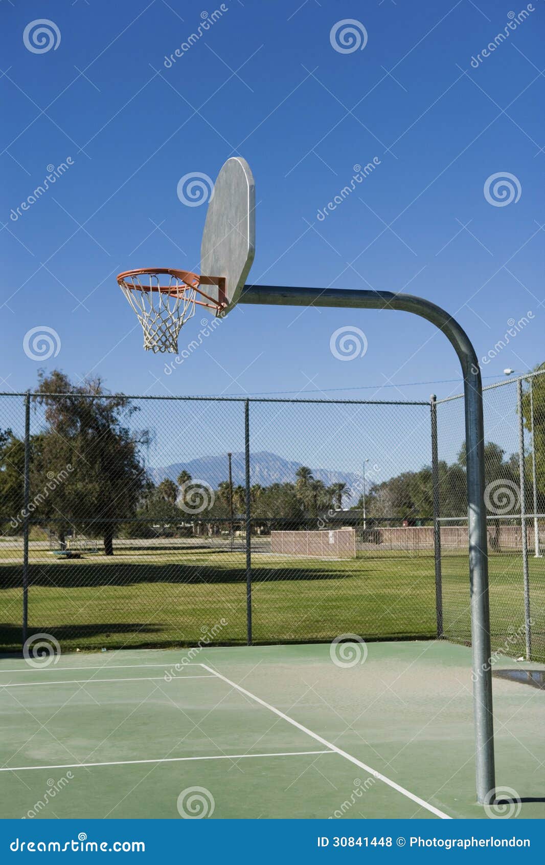 Playground basketball hoop stock photo. Image of springs 30841448