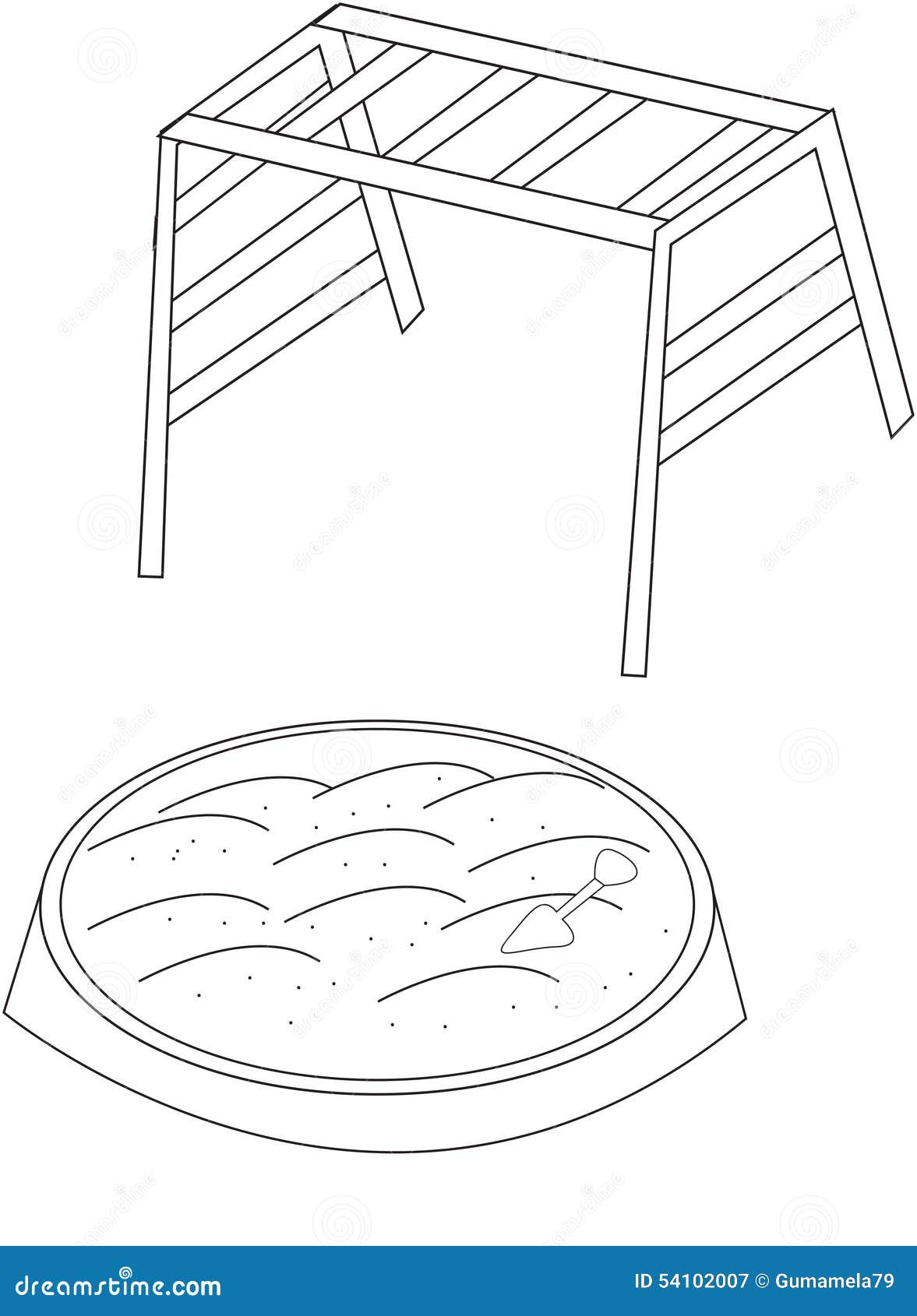 playground equipment coloring pages