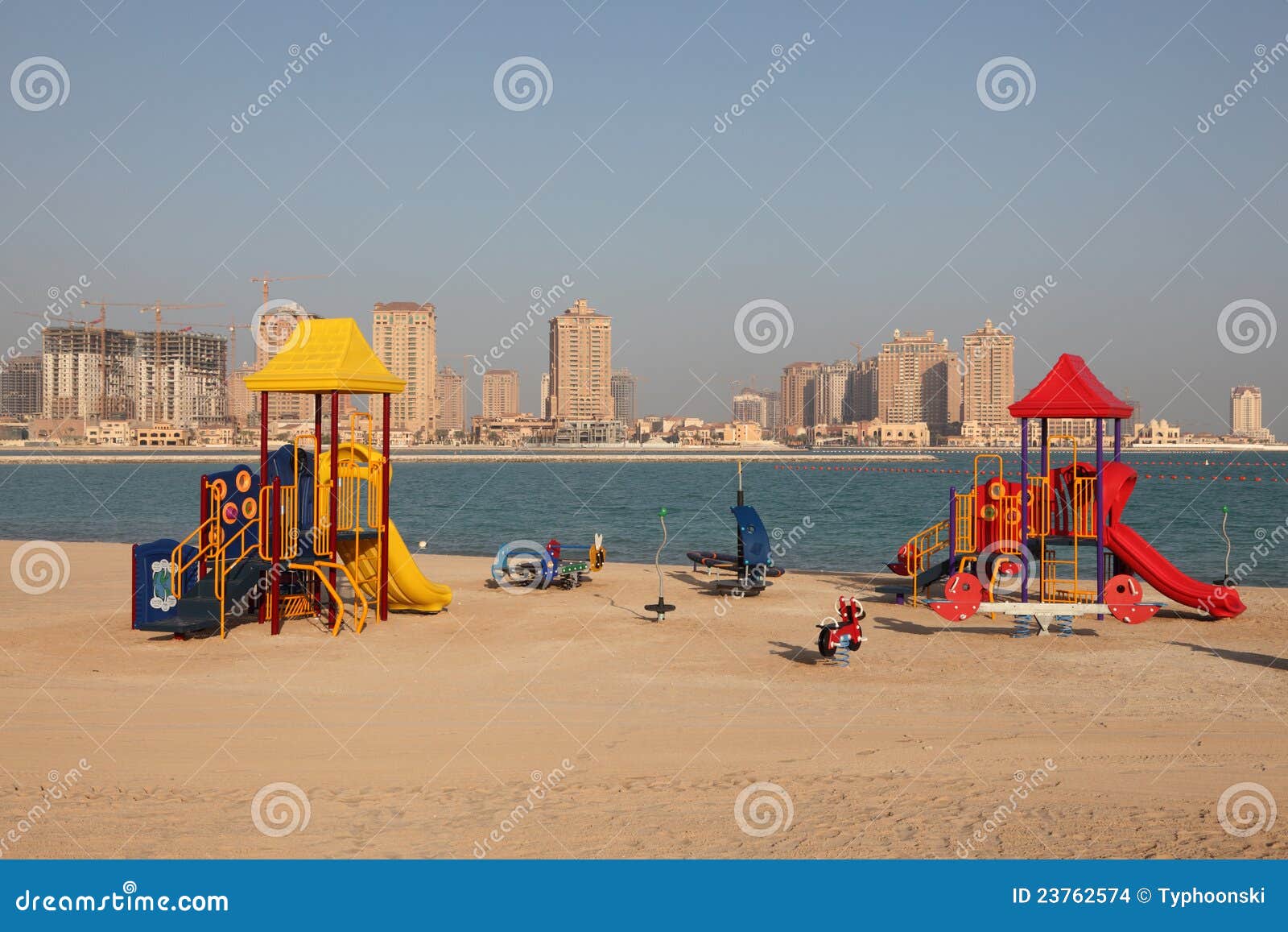 Playground in Doha, Qatar stock photo. Image of playhouse 23762574