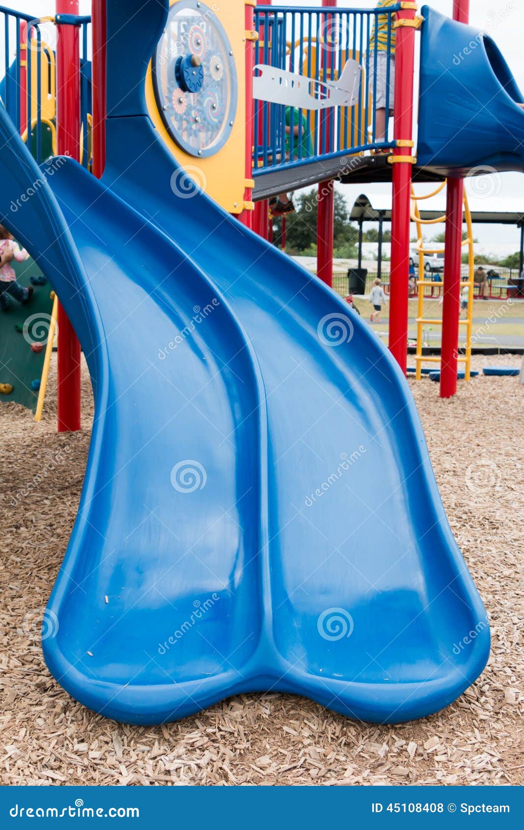 Curved Playground Slide Stock Image. Image Of Carefree - 1868565 8D4