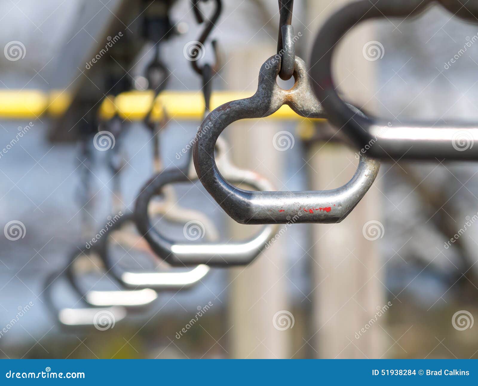 Playground rings stock photo. Image of park, empty, metal 51938284