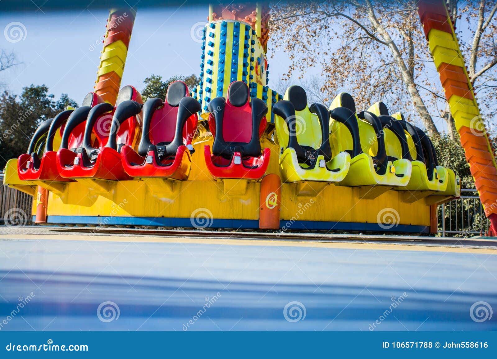 Playground safety seat stock photo. Image of roller 106571788