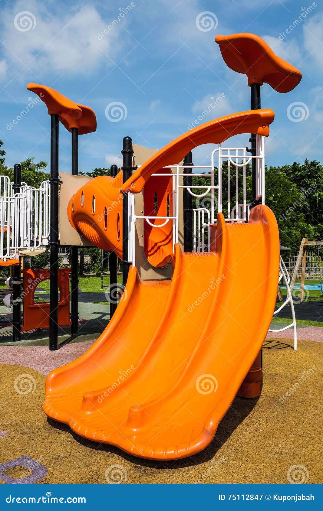 Playgrounds stock image. Image of outdoor, spring, girl 75112847