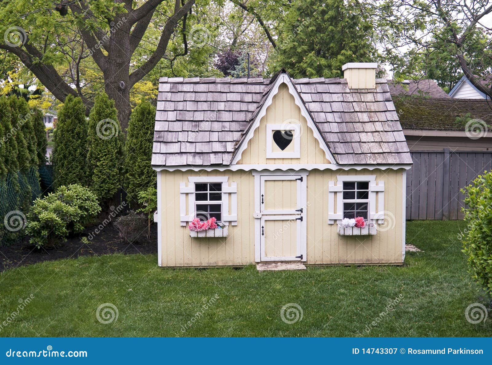 Playhouse In The Backyard Stock Image Image Of Leisure 14743307