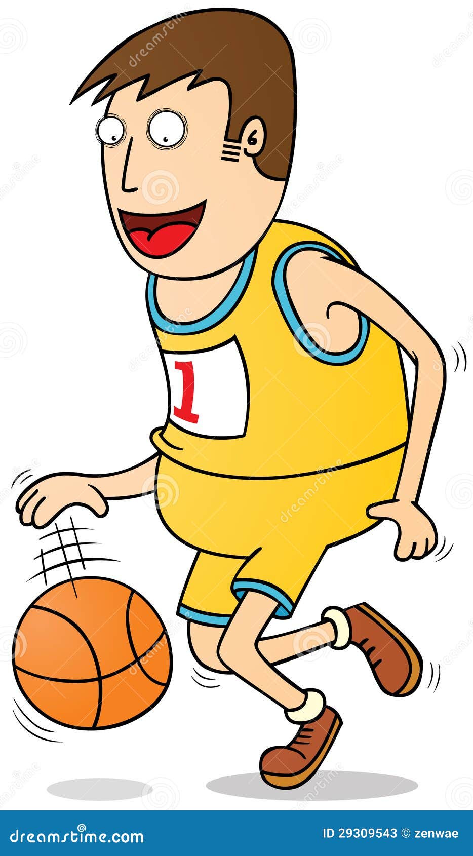 Playing basketball stock vector. Illustration of leisure - 29309543