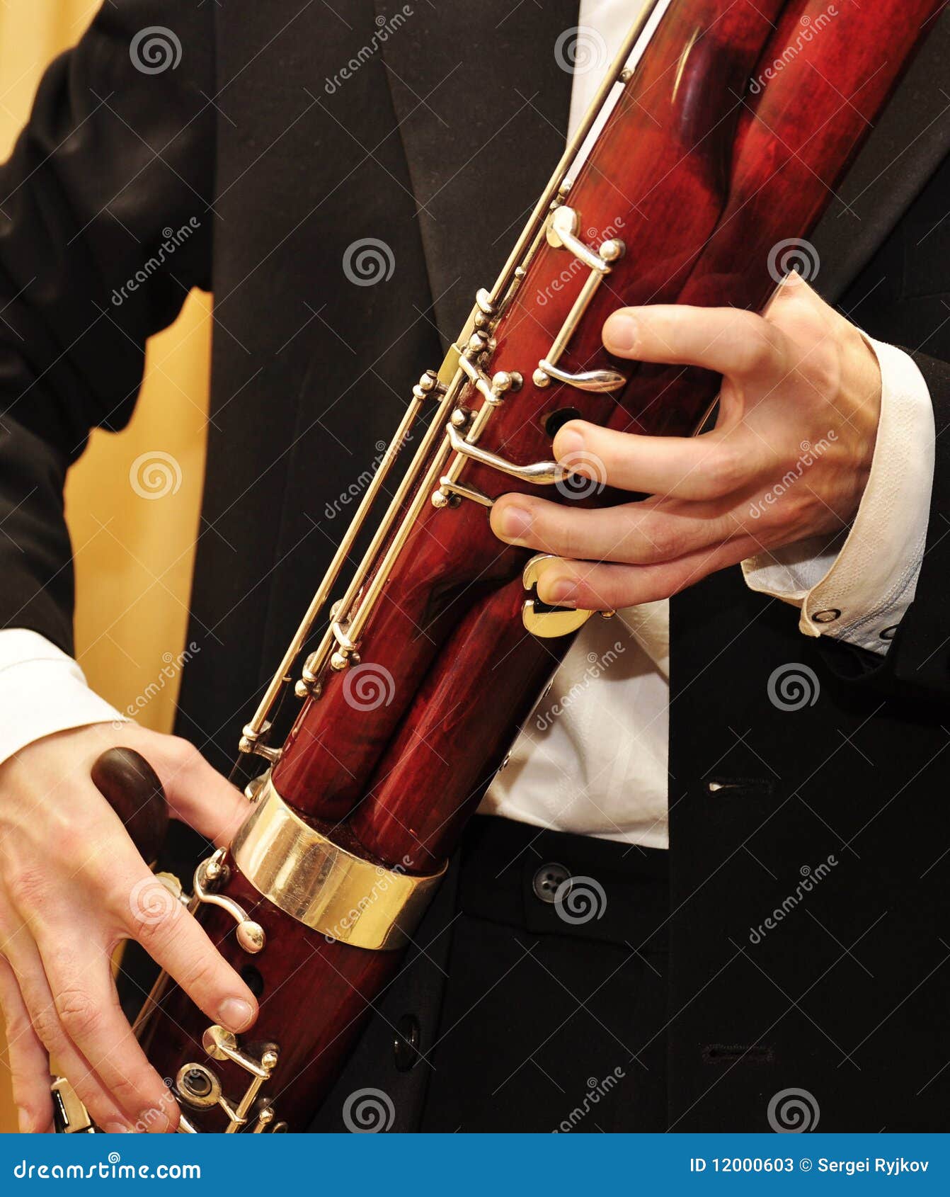 Playing bassoon stock image. Image of wind, woodwind 12000603