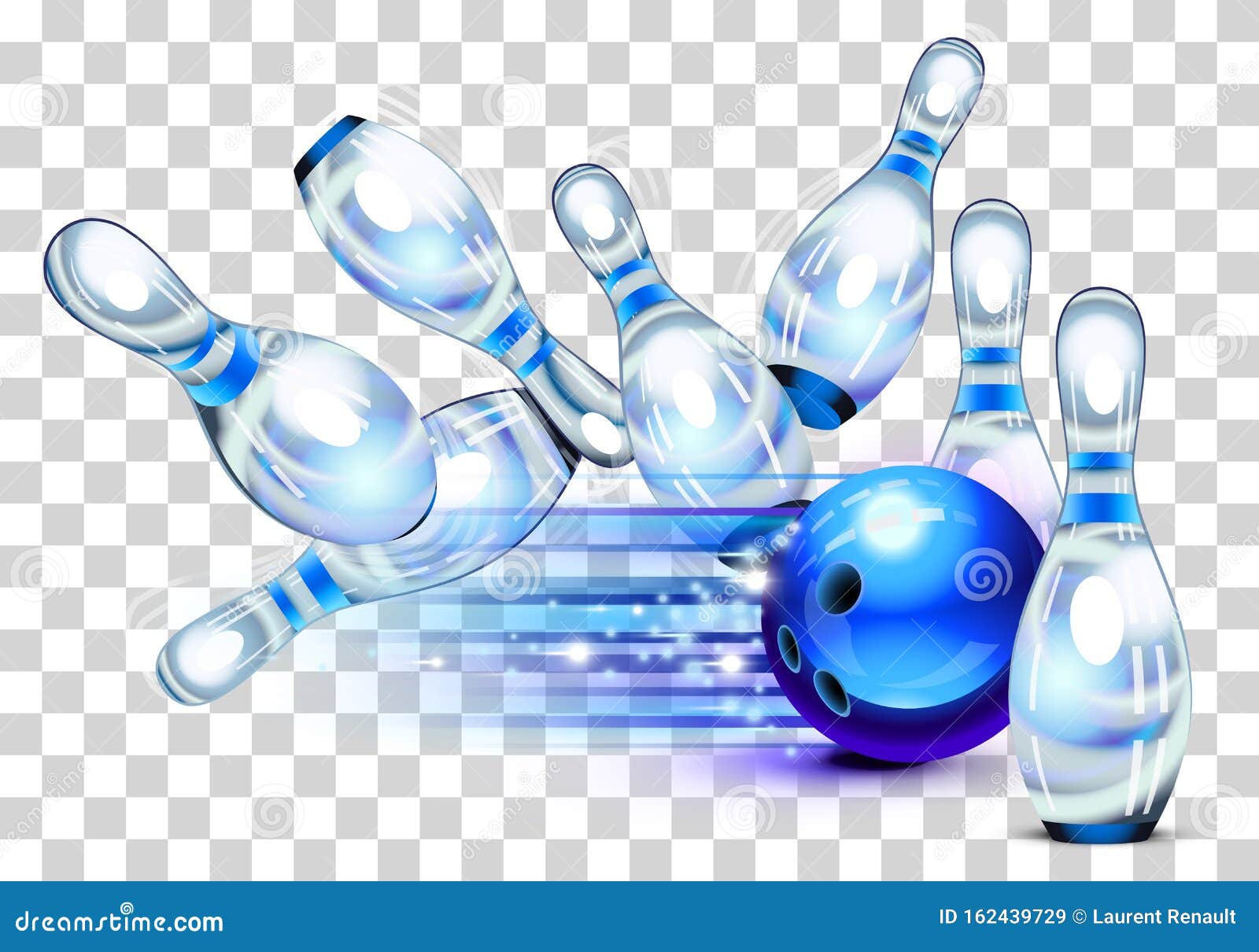 Bowling Game Hand Drawn Cartoon Flat Background Design Illustration