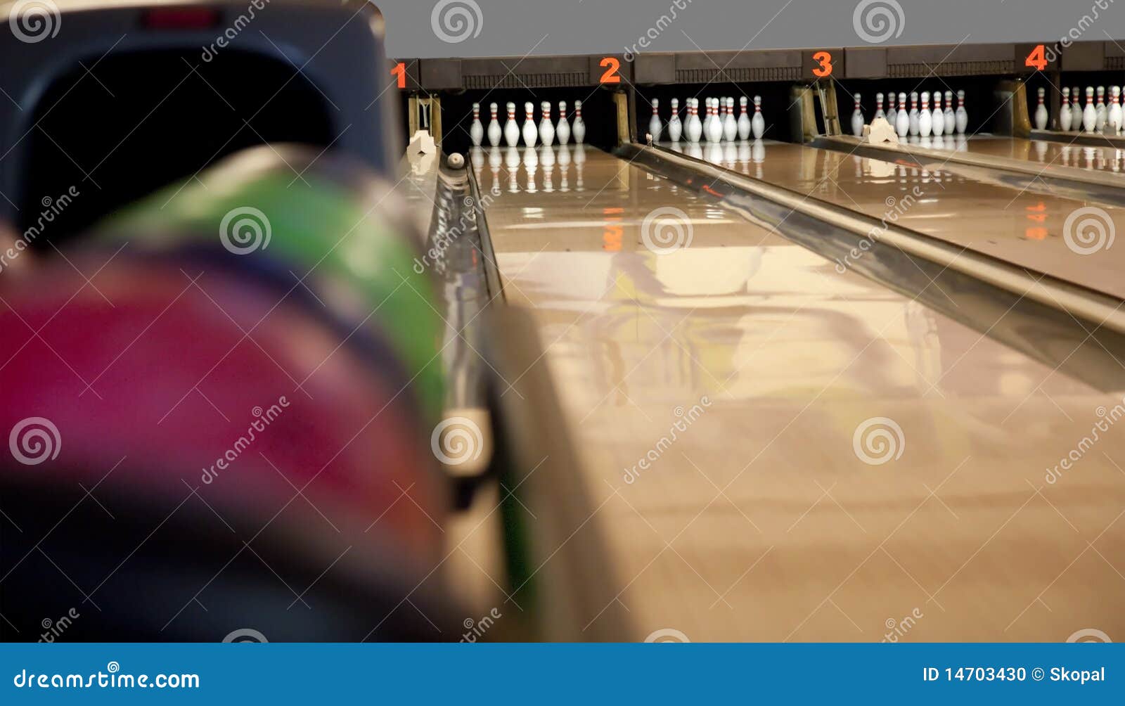 playing bowling