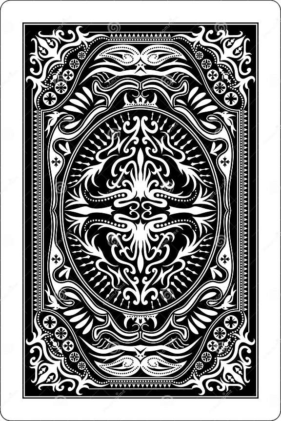 Playing Card Back Side 60x90 Mm Stock Vector - Illustration of back ...