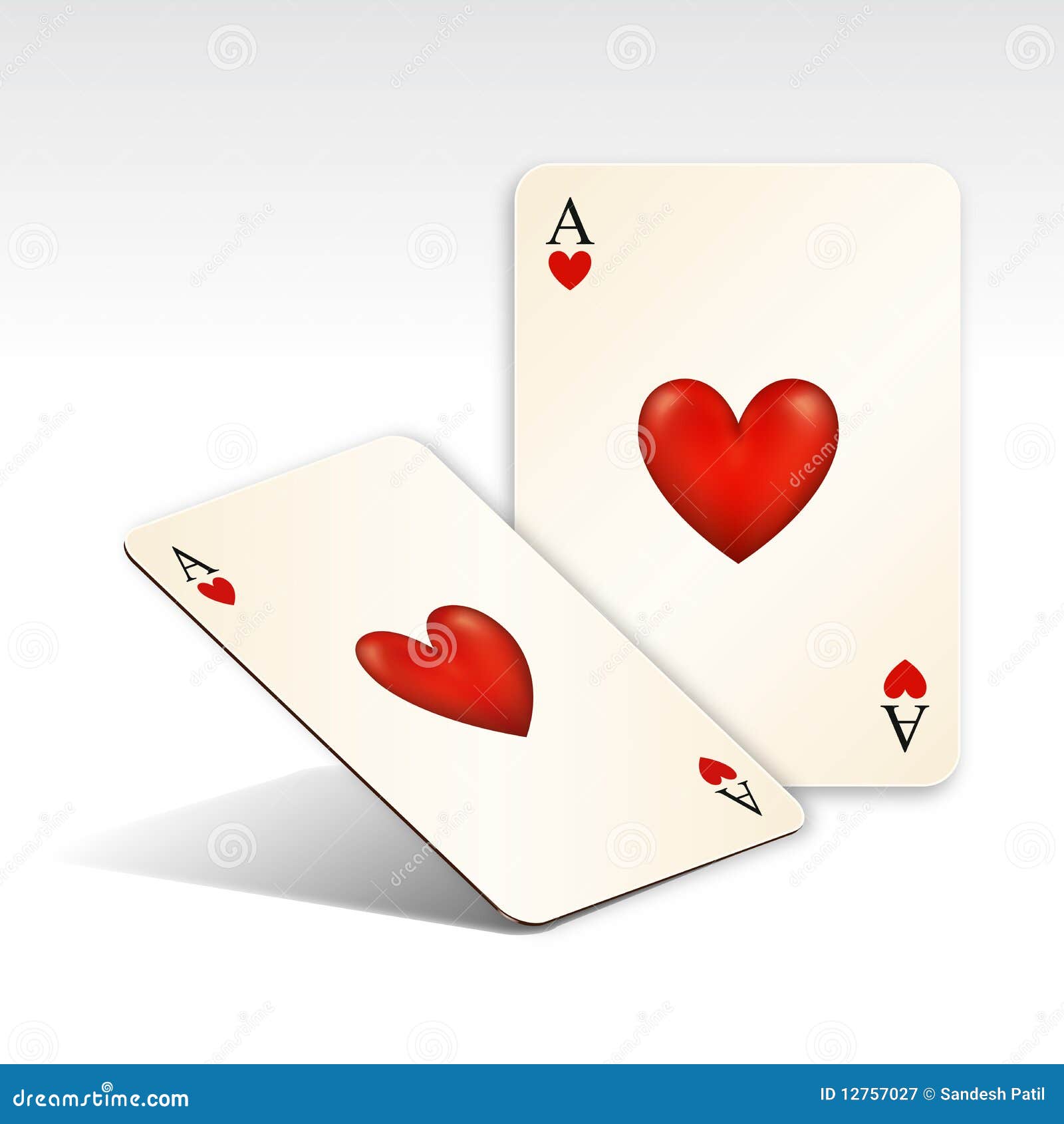 Playing Card / Love stock vector. Illustration of rate 12757027