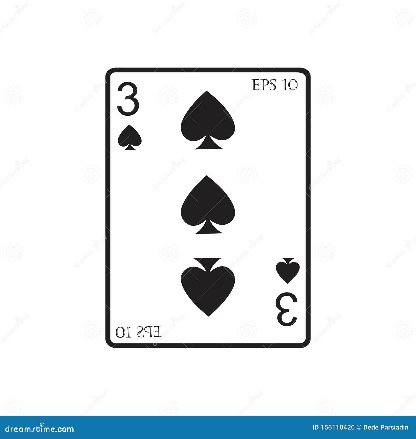 Playing Card Vector Icon Illustration Design Stock Vector With Chance Card Template